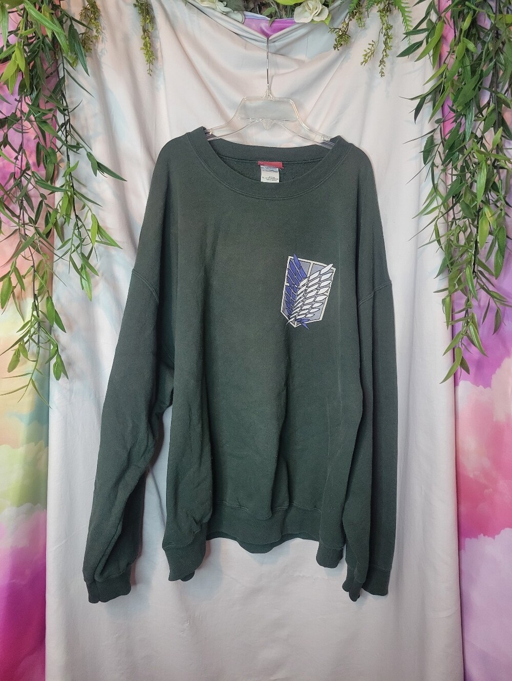 Dark Green Attack On Titan Survey Corps Anime Sweater, Collectible